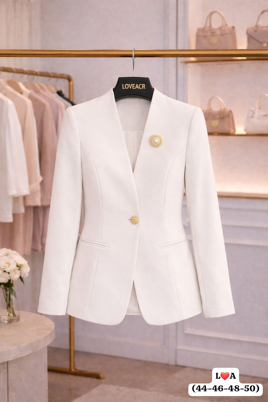 Blazer blanc Ivoire, Jen Shopping