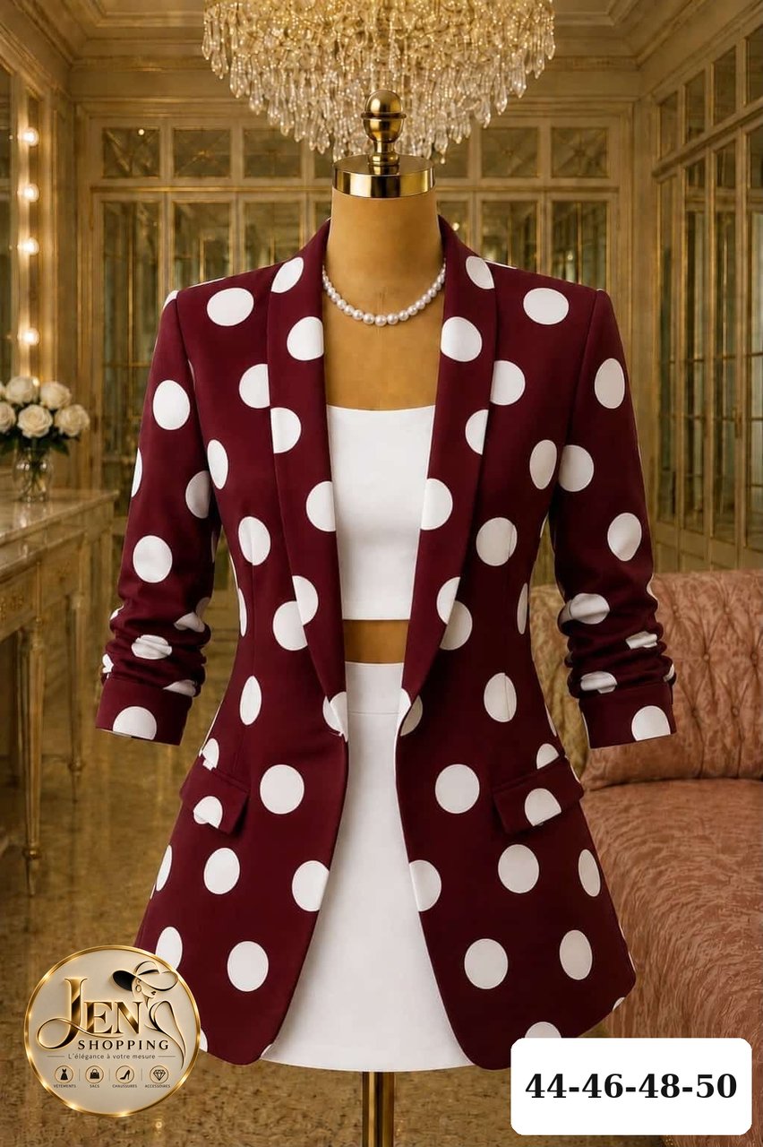 Blazer pois bordeaux Cerise, Jen Shopping
